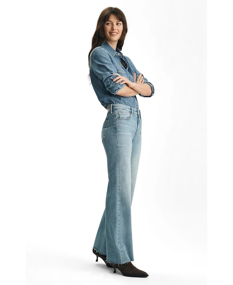 Mavi Jeans Women's Grace Mid Rise Flare