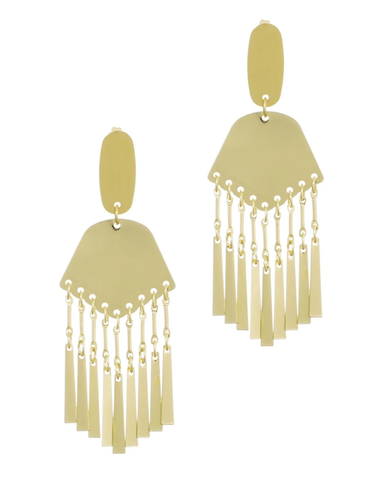 Adornia Gold-Plated Drop Statement Earrings