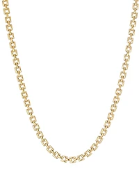 Adornia Tarnish Resistant Gold Grid Chain Necklace