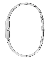 Guess Women's Silver-Tone Glitz Watch, 21mm