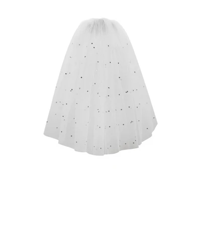 Miss Circle Women Sparkling Short Wedding Veil