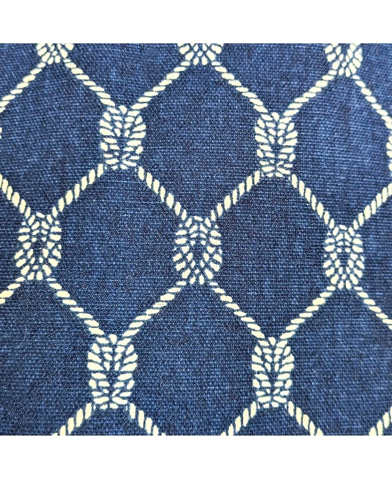 Rlf Home 100percentage Cotton Marine Rope Regal With Lining Rod Pocket Window Valance