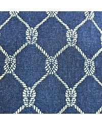 Rlf Home 100percentage Cotton Marine Rope Regal With Lining Rod Pocket Window Valance