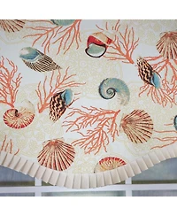 Rlf Home 100percentage Cotton Nautilus Provance With Lining Rod Pocket Window Valance