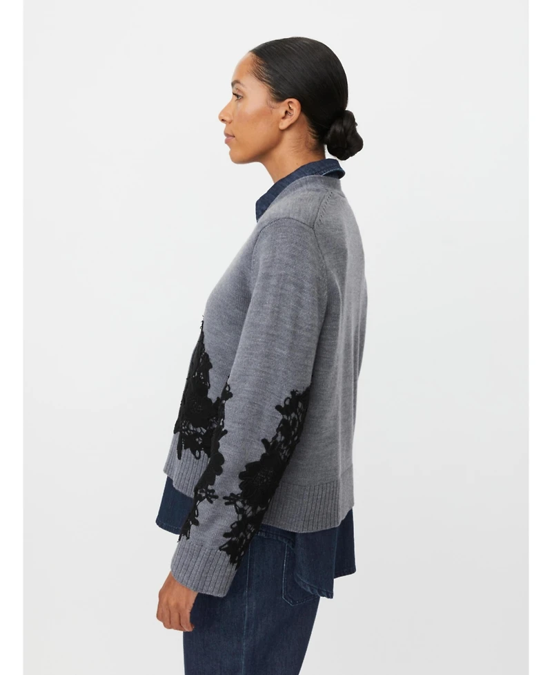 Masai Copenhagen Women's Maleviane Floral Applique Cardigan
