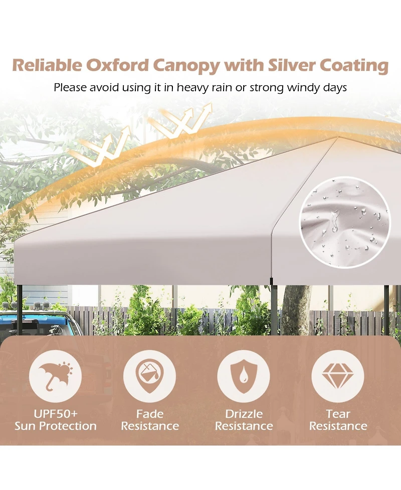Sugift Pop up Canopy Tent with Portable Carrying Bag and 8 Stakes