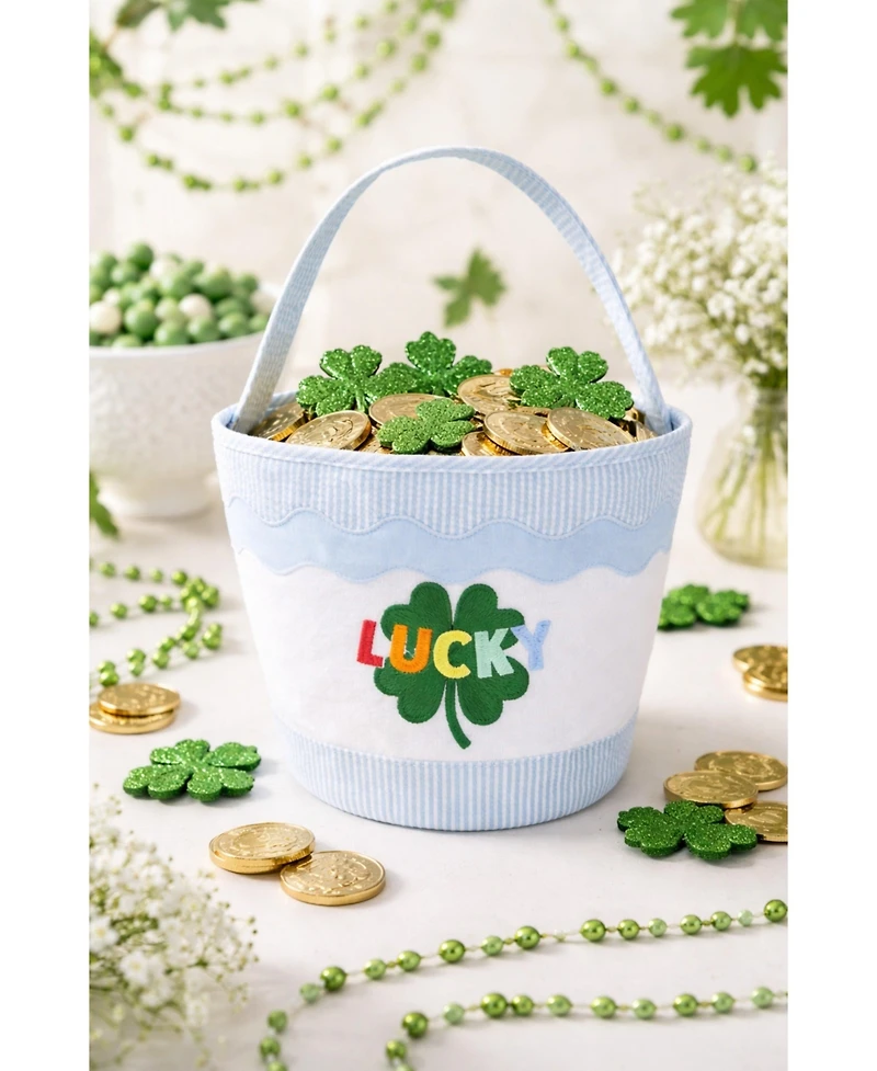 Bits & Bows Boys Lucky Shamrock Gift Tote