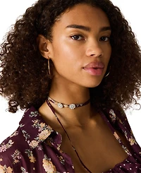 Steve Madden Women's Bennete Collared Printed Top