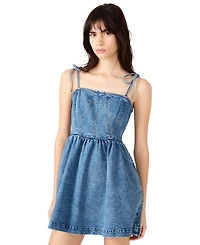 Steve Madden Women's Meaghan Sleeveless Square Neck Mini Dress