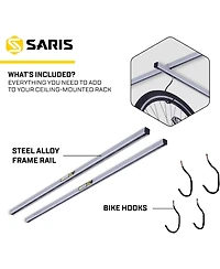 Saris Cycle Glide Ceiling Bike Rack Add-on for 2 Extra Bikes