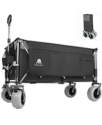 Streamdale Furniture 52-inch Heavy-Duty Foldable Utility Wagon 560lbs Capacity Collapsible Design