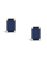 Sapphire (1-3/8 ct. t.w.) Stud Earrings in 14k Yellow Gold