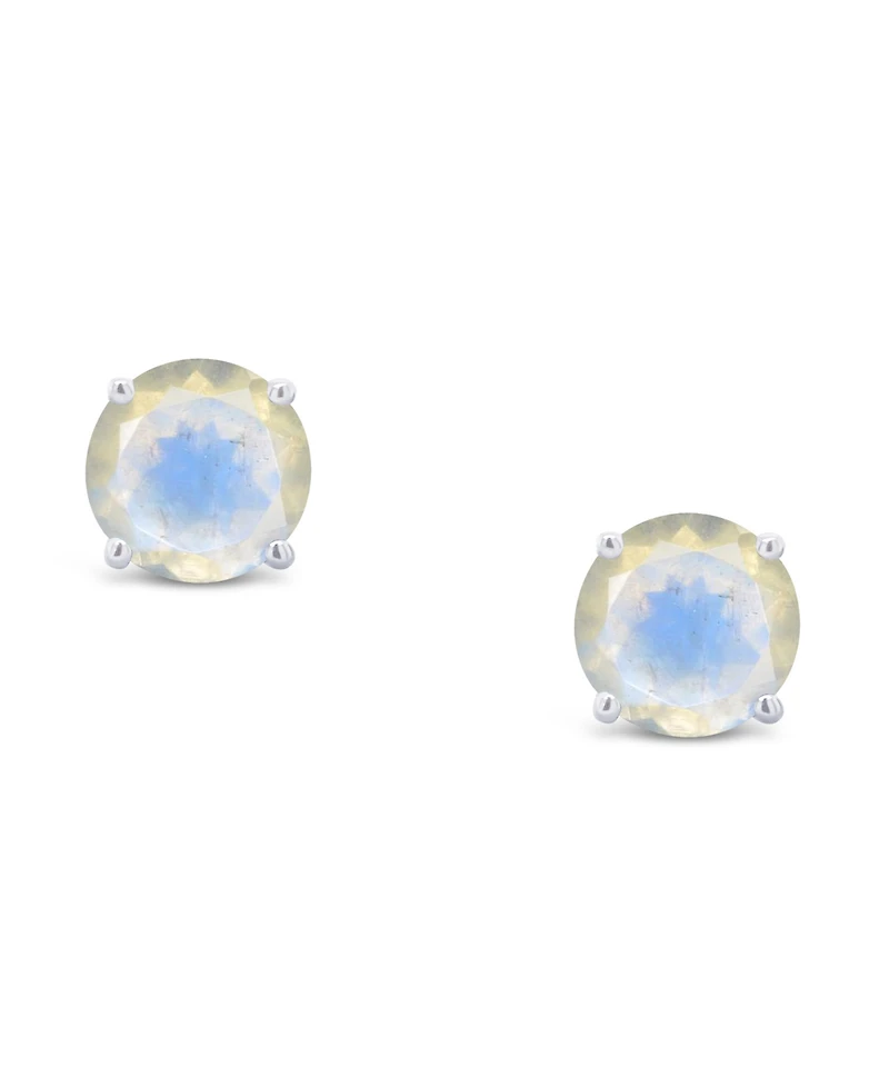 Moonstone (1-1/10 ct. t.w.) Stud Earrings 14K White or Yellow Gold