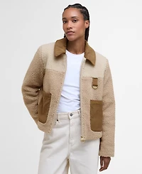Barbour Women's Malena Collared Cropped Fleece Jacket