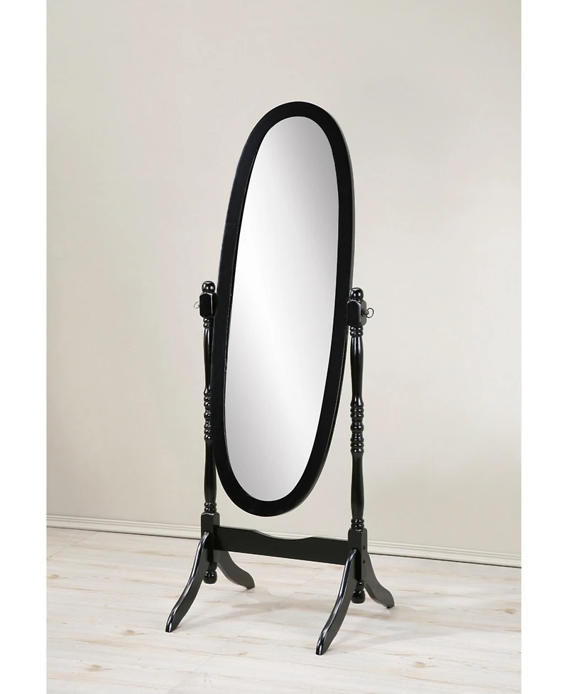 Midola Traditional Queen Anna Style Wood Floor Cheval Mirror for Home