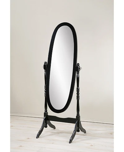 Midola Traditional Queen Anna Style Wood Floor Cheval Mirror for Home