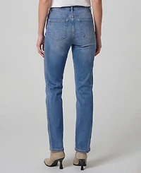 Liverpool Los Angeles Women's Kennedy Embellished Straight-Leg Jeans