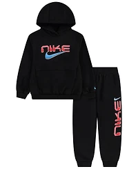 Nike Boys' 4-7 Stock Fleece Pullover Hoodie and Joggers, 2-Piece Set