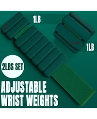 Sportneer Adjustable Wrist Ankle Weights for Women Men 1 Pair lb or 2 Each Silicone Bangles Yoga Dance Pilates Cardio Aerobics Pool Jogging