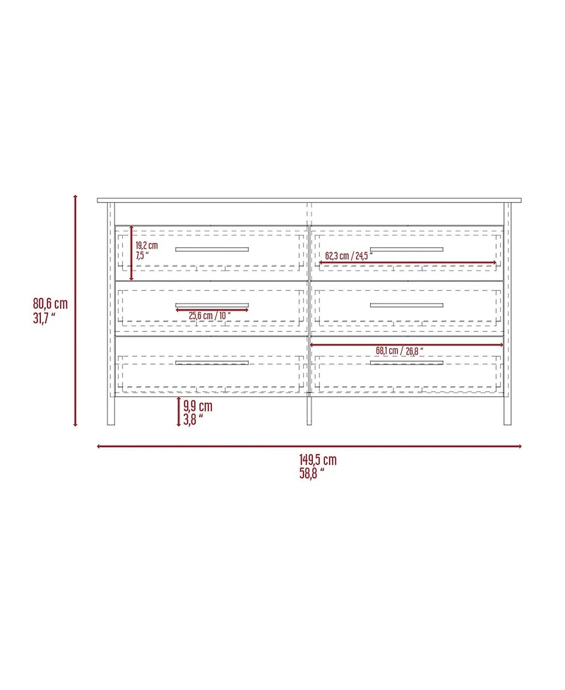 Fm Furniture Anson Set of 2 Dressers – Modern Bedroom Storage