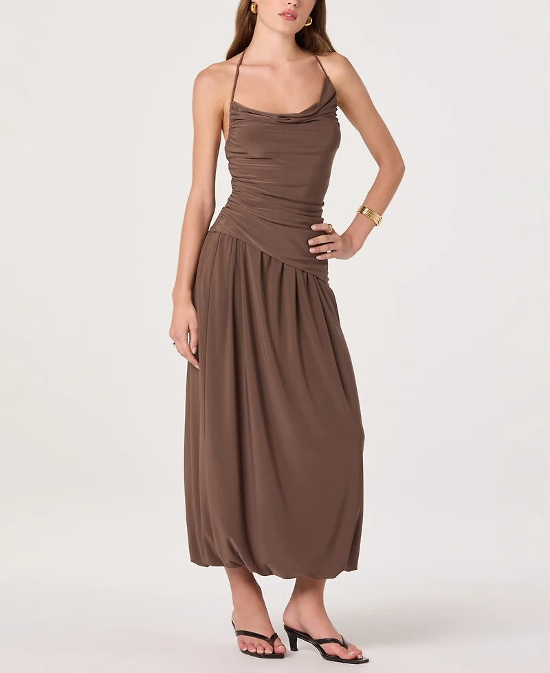 Astr the Label Women's Bubble Hem Midi Skirt