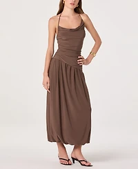 Astr the Label Women's Bubble Hem Midi Skirt