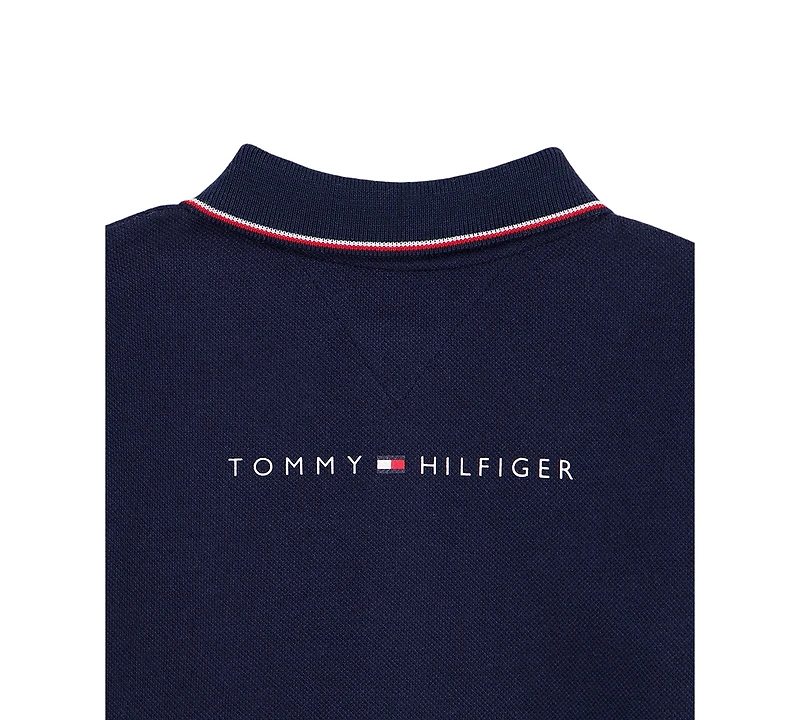 Tommy Hilfiger Baby Boys' Collared Long-Sleeve Button-Placket Knit Coverall