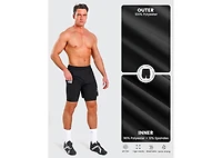Sportneer X-Large Bike Shorts for Men - 3D Padded Lightweight Mtb Fit Riding Biking Bicycle Biker Shorts with Zipper Pockets