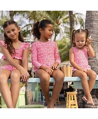 Snapper Rock Little Girls Ditsy Bloom Skirt Swimsuit