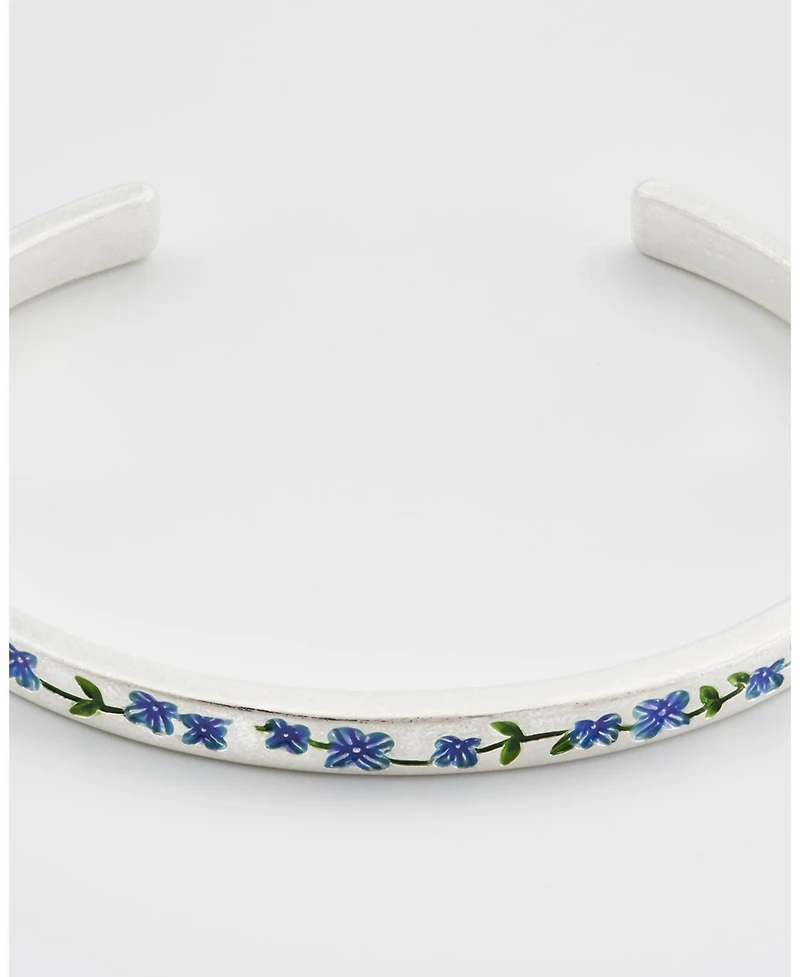 Fable England Forget Me Not Silver Bangle