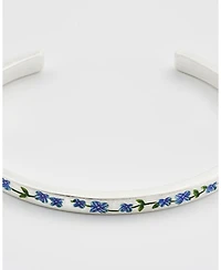 Fable England Forget Me Not Silver Bangle