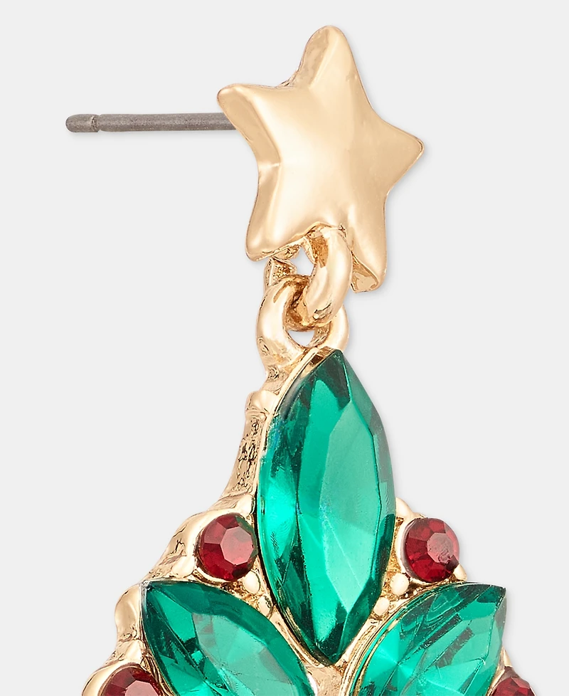 Holiday Lane Christmas Tree Post Drop Earrings, Macy's Exclusive
