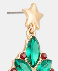 Holiday Lane Christmas Tree Post Drop Earrings, Macy's Exclusive