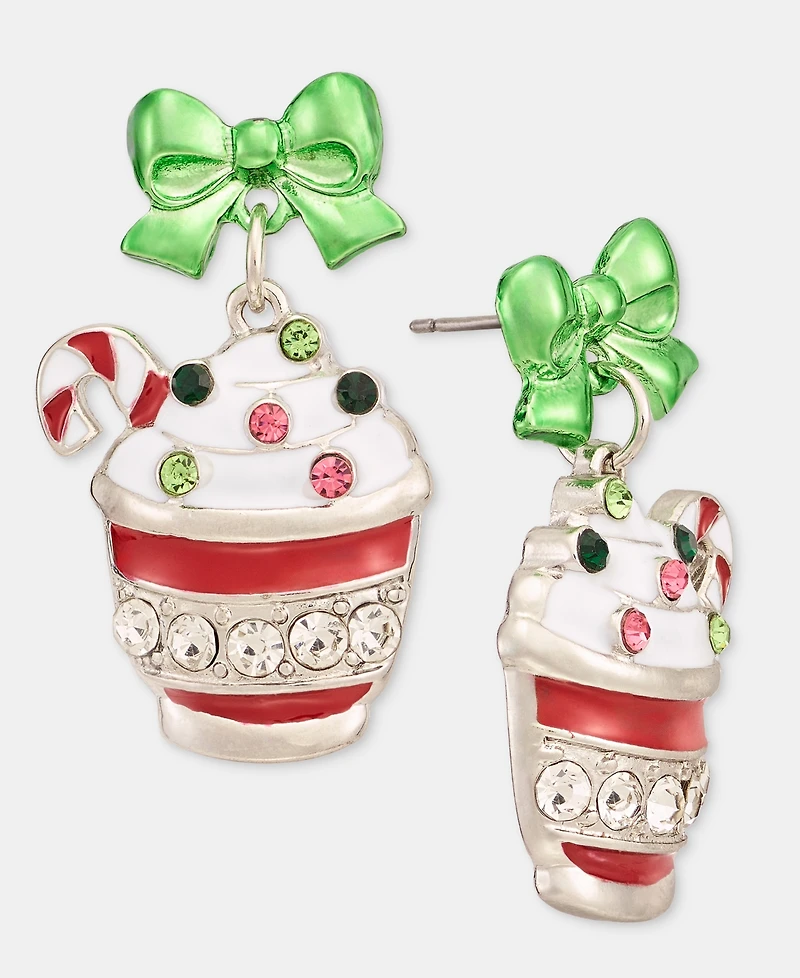Holiday Lane Hot Chocolate Drop Earrings, Macy's Exclusive