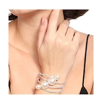 Sohi Gold Plated Pearl Bracelet