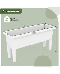 Gouun Self-Watering Raised Planter Box with Legs, Set of 2