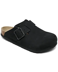 Birkenstock Men's Boston Nubuck Leather Wire Buckle Clogs from Finish Line