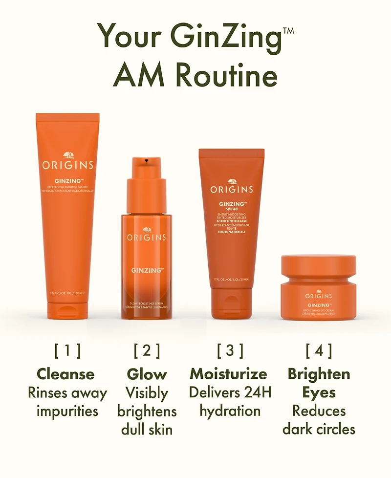 Origins GinZing Spf 40 Energy-Boosting Tinted Moisturizer, 1.7 oz.