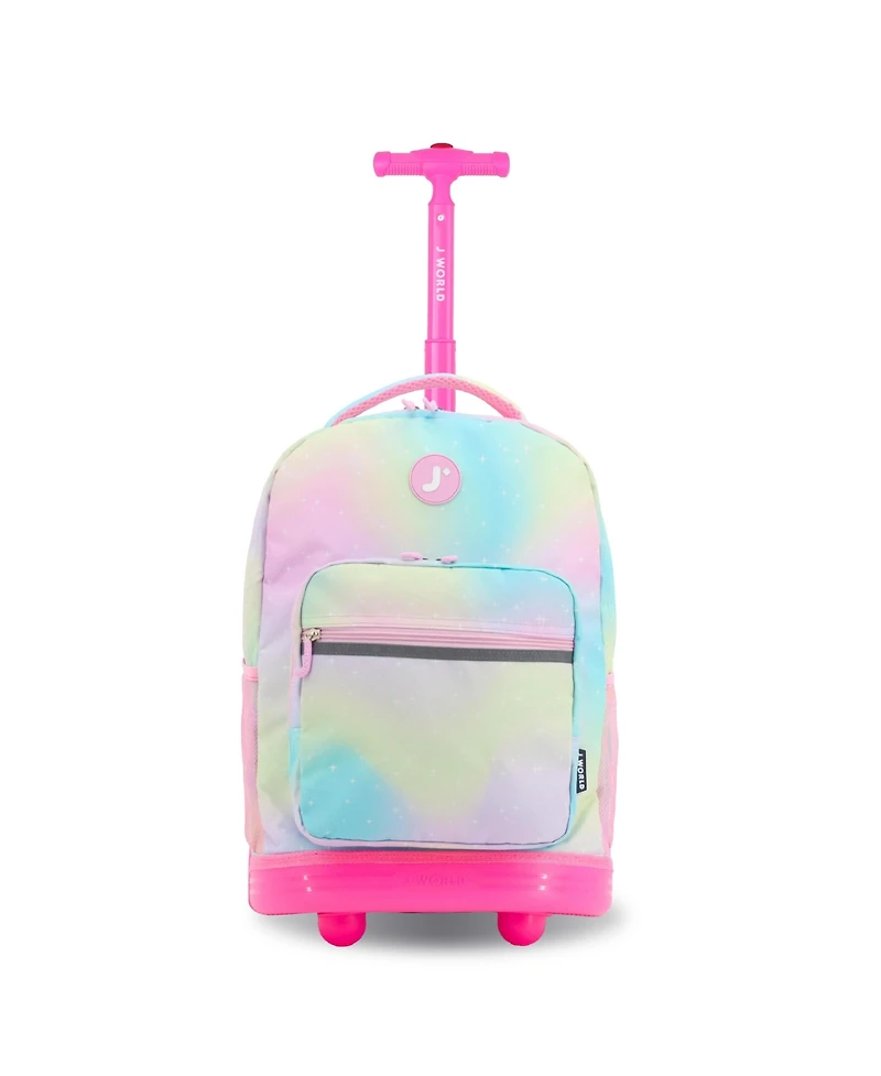 J World Sunrise 18" Kids Rolling Backpack