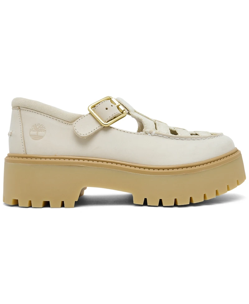Timberland Women's Stone Street Mary Jane Platform Buckle Shoes from Finish Line