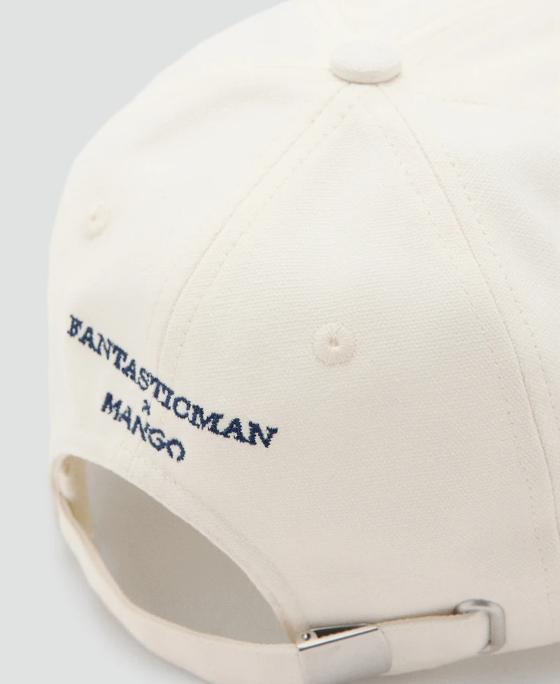 Mango Men's Embroidered Cotton Cap