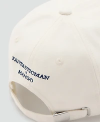 Mango Men's Embroidered Cotton Cap