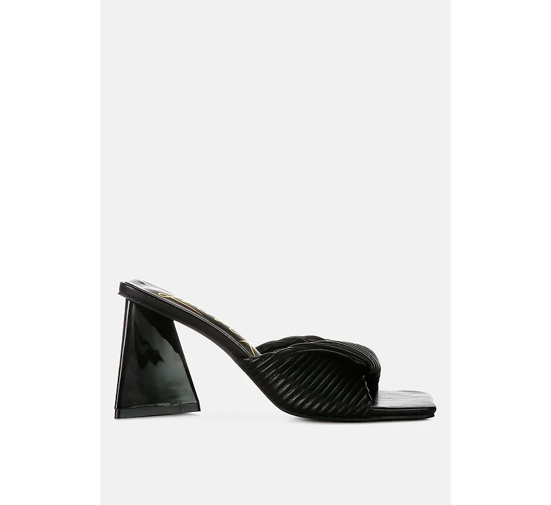 Cupid Kiss Pleated Twist Strap Sandals Women