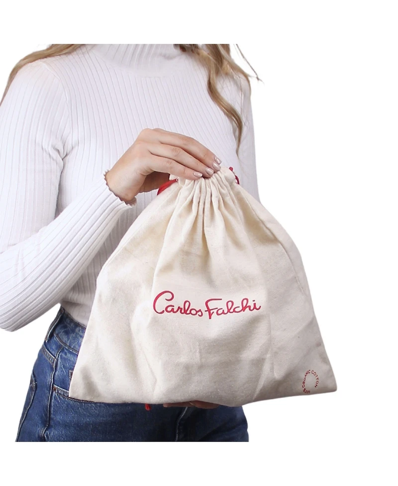 Carlos Falchi Cell Phone Butterfly Suede Leather Bag