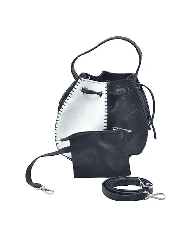Carlos Falchi Bucket Leather Bag