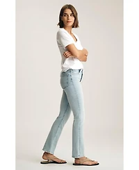 Mavi Jeans Women's New York High Rise Straight Leg Lt Brushed Classic Blue