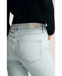 Mavi Jeans Women's Kathleen Mid Rise Boyfriend Bleached Feather Blue