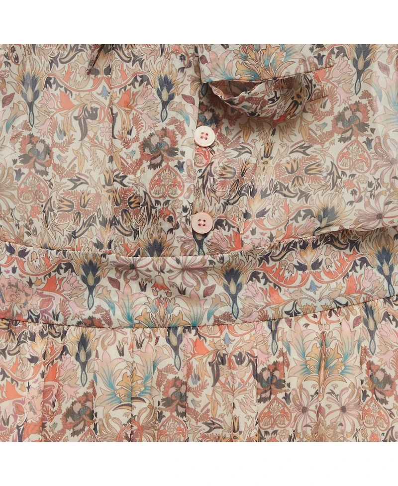 Pre-Owned Zadig & Voltaire Women's Floral Print Bow Tie Mini Dress