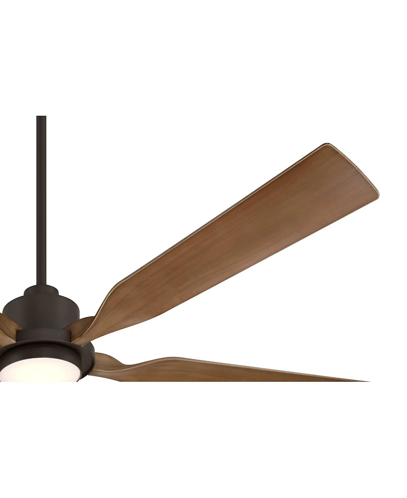 Casa Vieja 60 inch Stonebrook and Barnwood Damp Led Ceiling Fan