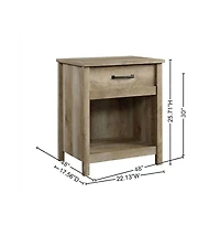 Starlight Canyon Home Lintel Oak Finish Night Stand with Industrial and Modern Farmhouse Style
